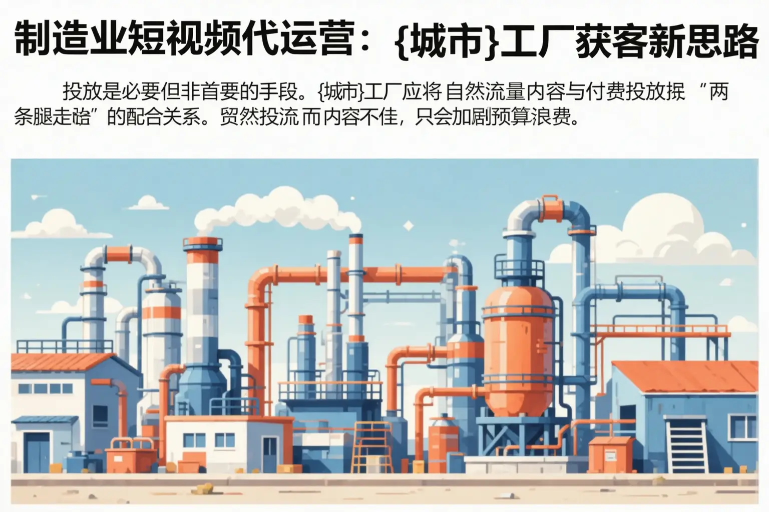 制造业短视频代运营：麻山工厂获客新思路